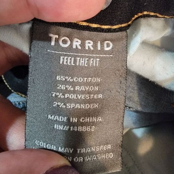 Torrid Sky High Skinny Premium Stretch Denim Jeans Size 24S - Picture 5 of 5